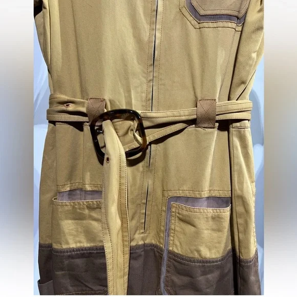 Fendi Jumpsuit SIZE SMALL Brown, Suede